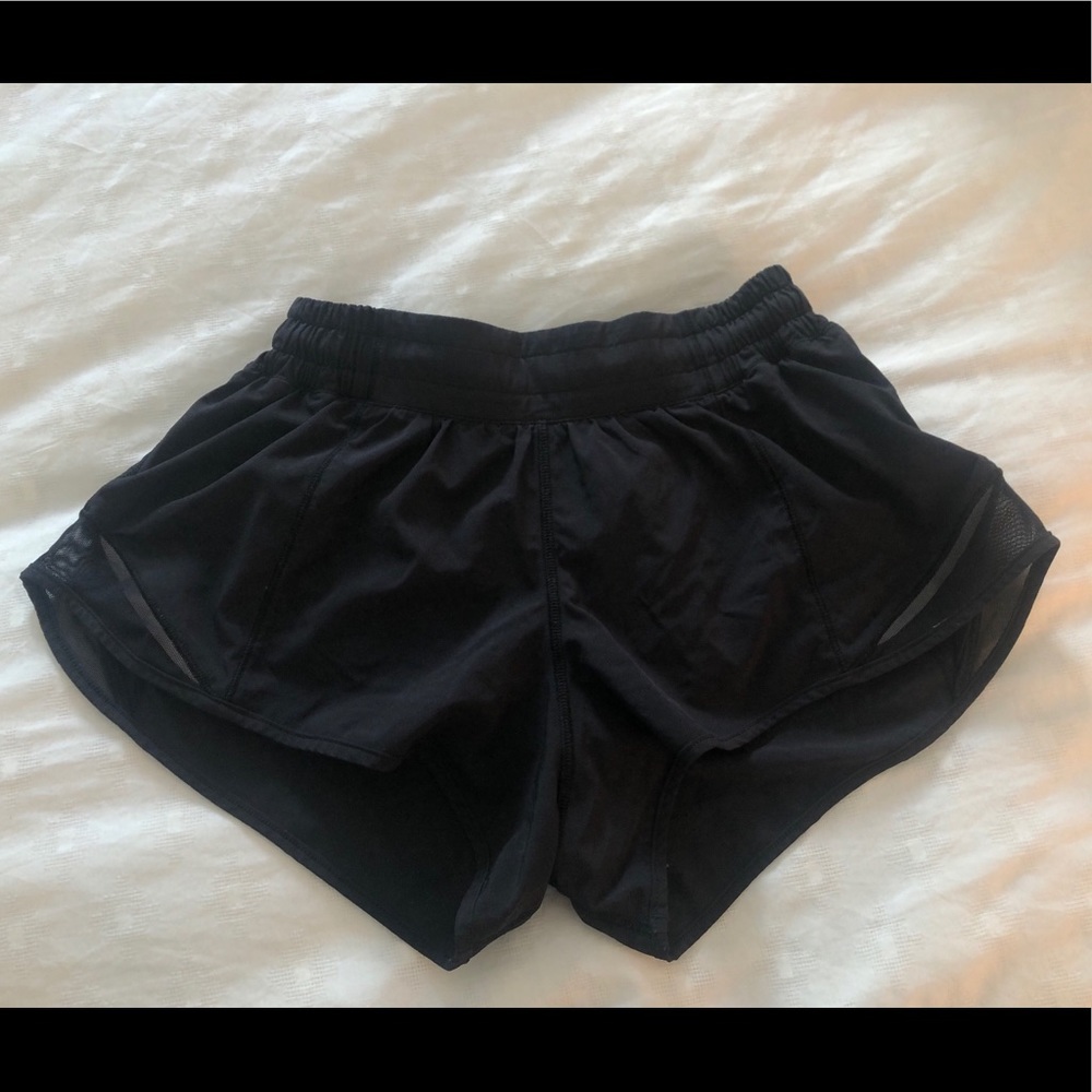 LuluLemon Black Hotty Hot Shorts